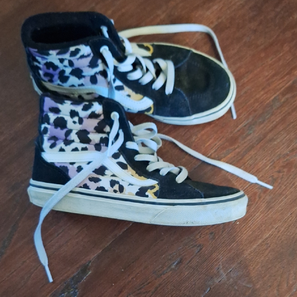 Vans Black and White High-Top Sneakers